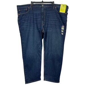 NEW Levis 502 Taper Stretch Eco Performance Big & Tall Mens‎ 52x29 Denim Jeans